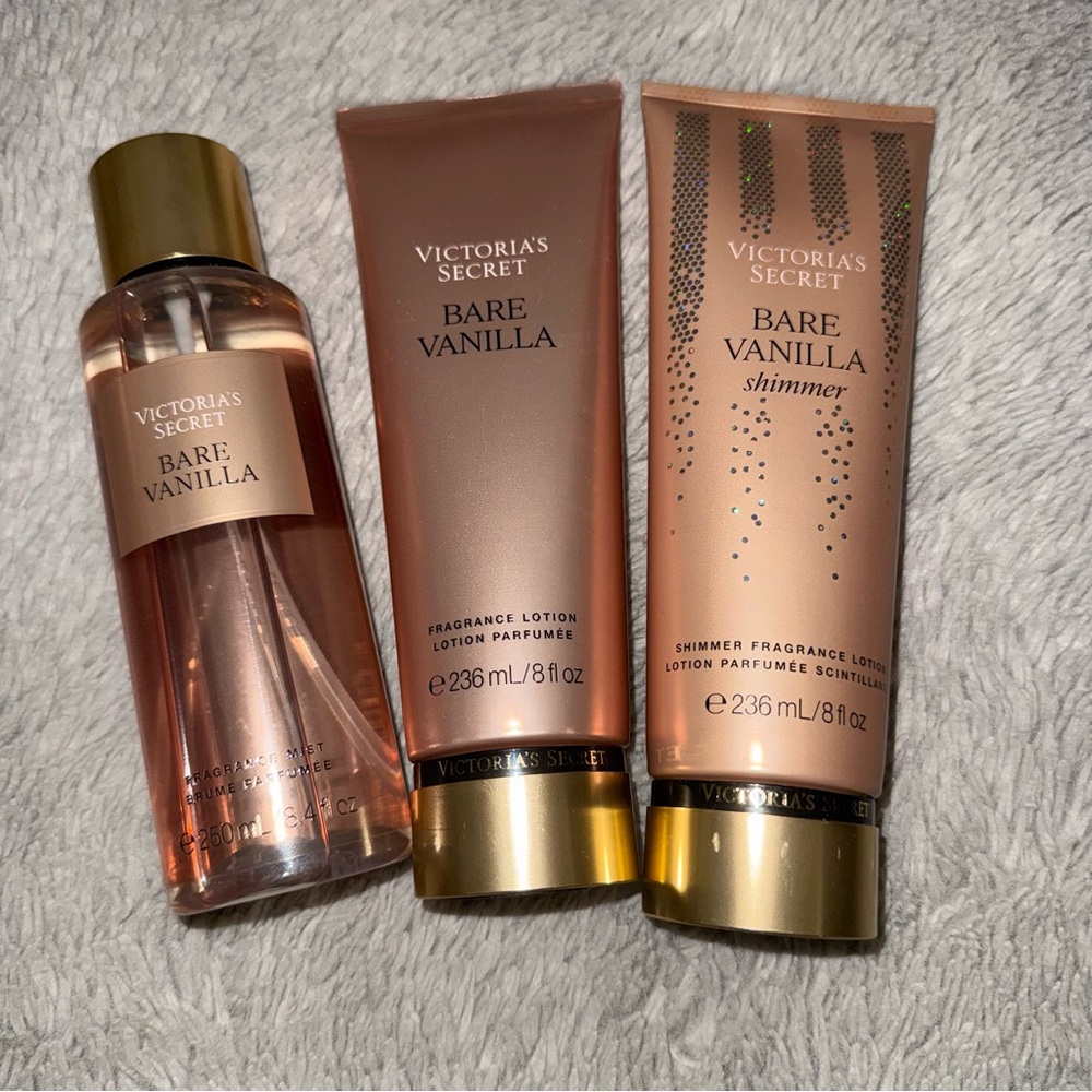 Victoria Secret Bare Vanilla Body Lotion & Spray